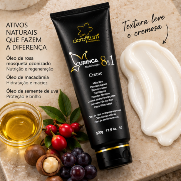 Ativos do Curinga 8 em 1 Creme